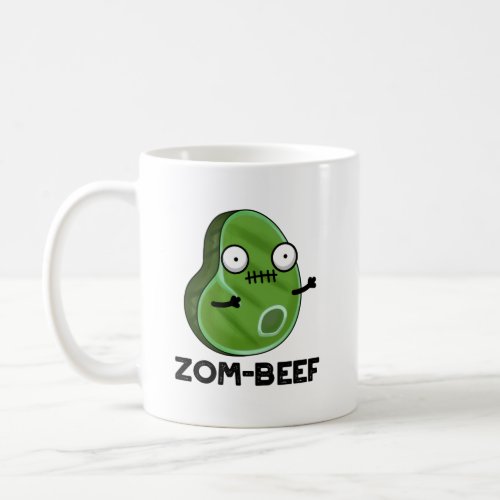 Zom_beef Funny Halloween Zombie Meat Pun Coffee Mug