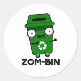 Trash Talk Funny Garbage Bin Pun Sticker