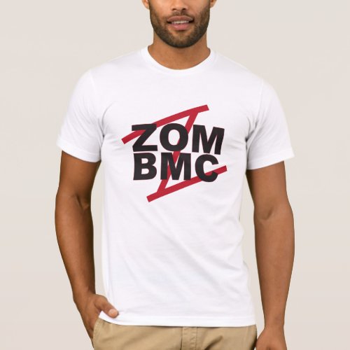 ZOM BMC Black letters on Red Z T_Shirt