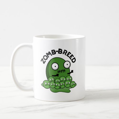 Zom_breed Funny Halloween Zombie Breed Pun Coffee Mug