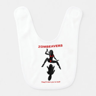 ZOMBEAVERS baby bib