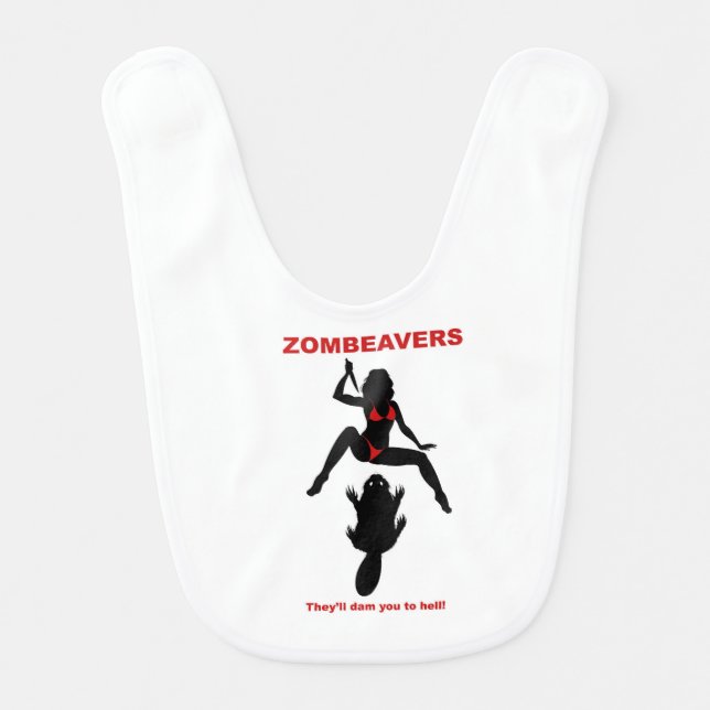 ZOMBEAVERS baby bib (Front)