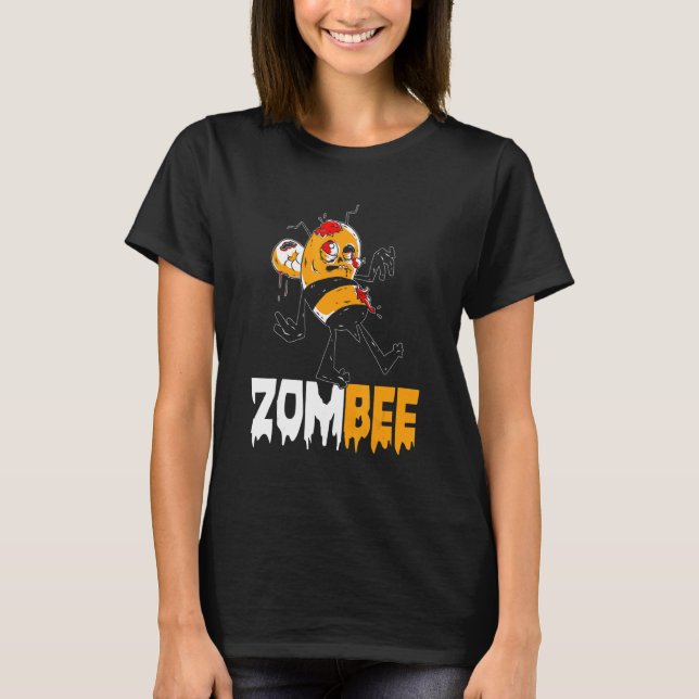 Zombee   Bee Pun  Bee Pollen Bee Keeper Farm T-Shirt (Front)