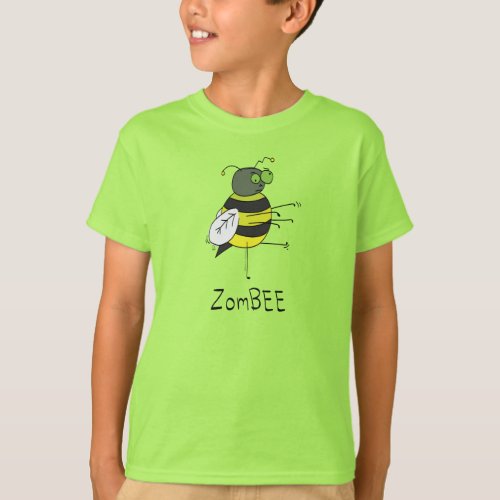 ZomBEE Zombie Bee Boys Kids T_shirt