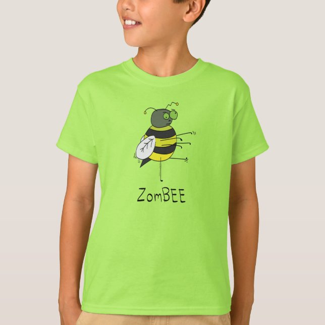 ZomBEE Zombie Bee Boy's Kid's T-shirt (Front)