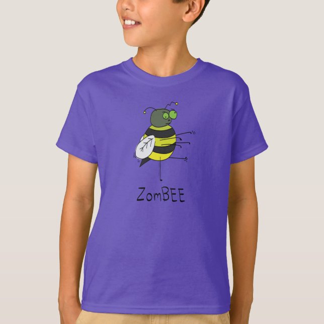 ZomBEE Zombie Bee Boy's Kid's T-shirt (Front)