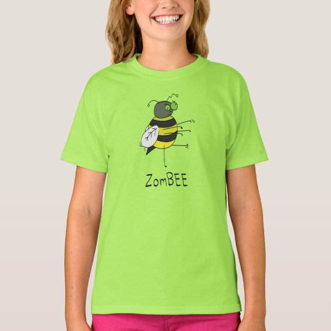 ZomBEE Zombie Bee Girl's Kid's T-shirt (Front)