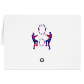Zombi Dance HappyHolidays Printed SCRIPT Cards (Back Horizontal)