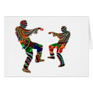 Zombi Dance HappyHolidays Printed SCRIPT Cards