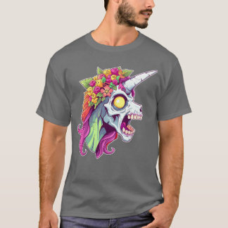 Zombicorn Unicorn Halloween vintage T-Shirt