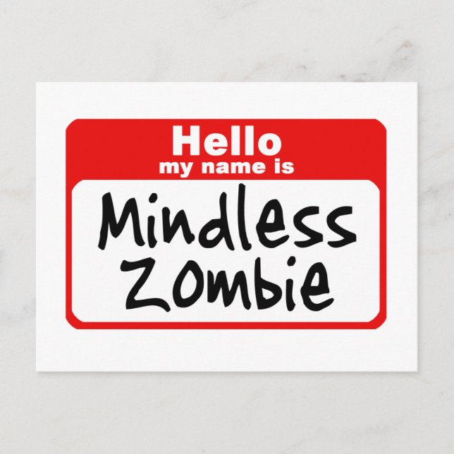 zombie2 postcard (Front)
