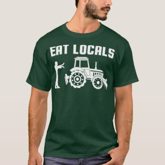 Zombie Agriculture Tractor Farmer Eat Locals  T-Shirt