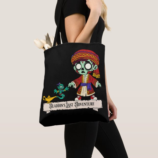 Zombie Aladdin & Zombie Genie Tote Bag (Close Up)