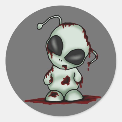 Zombie Alien Sticker