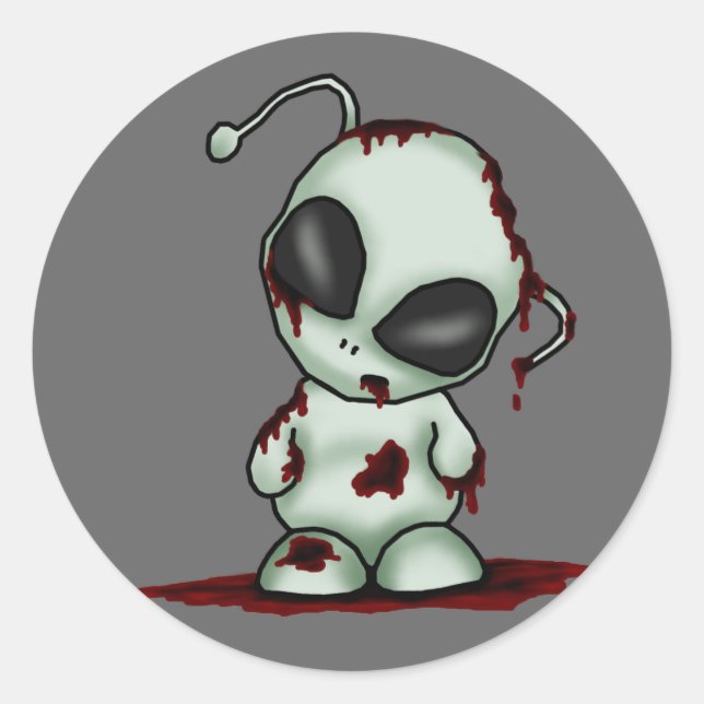 Zombie Alien Sticker (Front)
