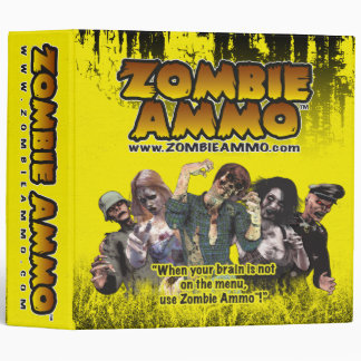Zombie Ammo Avery Binder