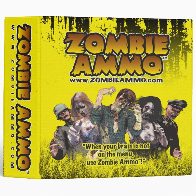 Zombie Ammo Avery Binder (Front/Spine)