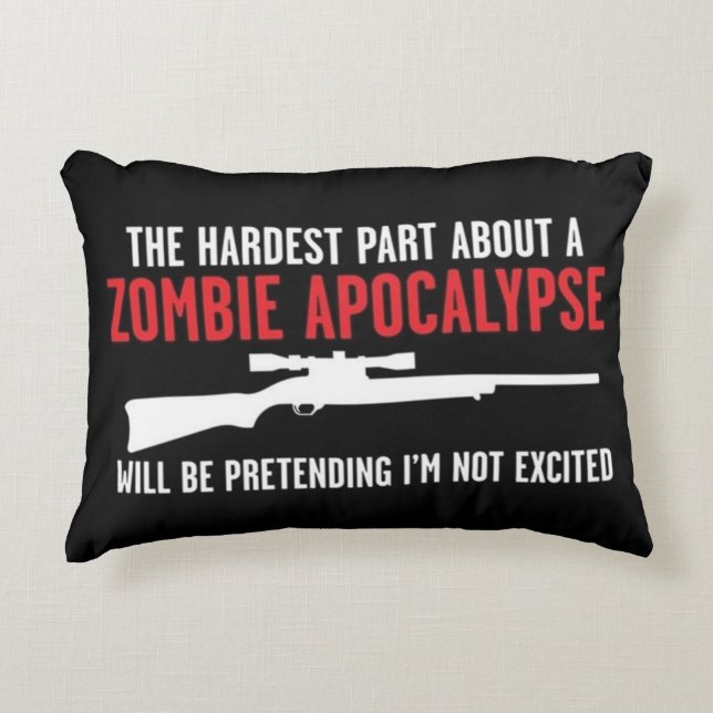 Zombie Apocalypse Accent Pillow (Front)