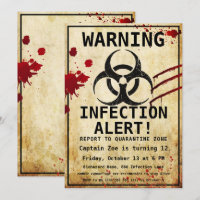 Zombie Apocalypse Birthday | Halloween Biohazard