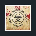 Zombie Apocalypse Birthday | Halloween Biohazard Napkins<br><div class="desc">Outbreak alert! These Zombie Apocalypse Birthday | Halloween Biohazard Party Paper Napkins feature spooky graphics,  radioactive symbols,  and undead vibes,  making them ideal for Halloween birthdays or zombie-themed celebrations. Combine with matching paper plates,  cups,  and invitations for a full survival-ready party setup.</div>