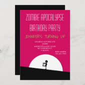 Zombie Apocalypse Birthday Party Invitation (Front/Back)