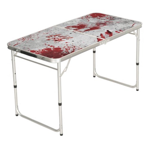 Zombie Apocalypse Blood Beer Pong Table