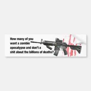 Zombie Apocalypse Bumper Sticker