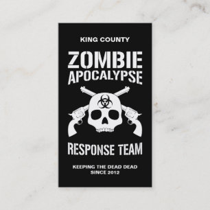 Zombie Apocalypse Business Card