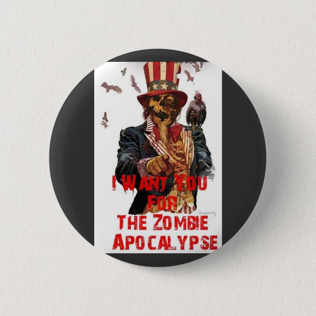 zombie apocalypse buttons (Front)