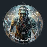 Zombie Apocalypse Creepy Funny Dart Board<br><div class="desc">Whether you're a pro or just playing for fun, this creepy but somehow endearing zombie dart board brings personality to your throws - Beware of the Zombie Apocalypse! Keep the current dart board image, or replace it with your own. Makes a great gag gift. Perfect for a man cave, she...</div>