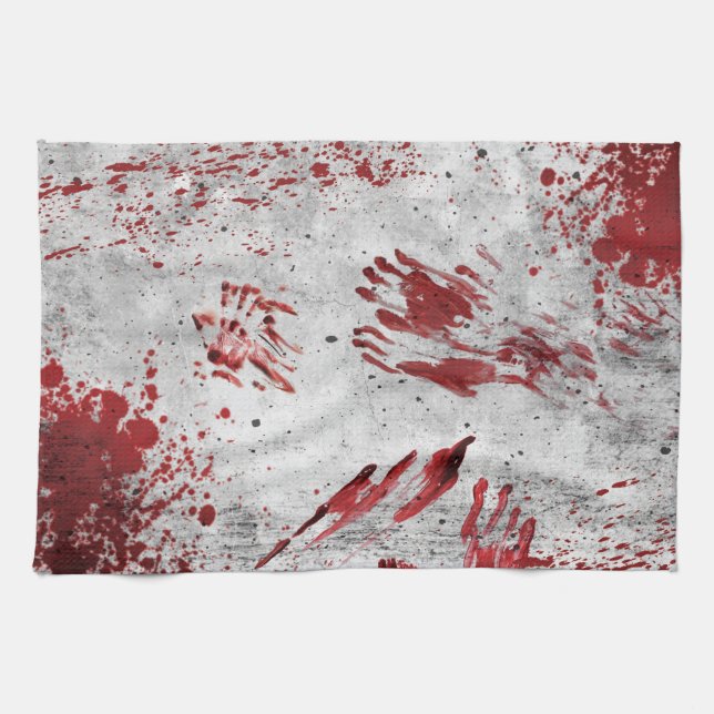 Zombie Apocalypse Design Tea Towel (Horizontal)