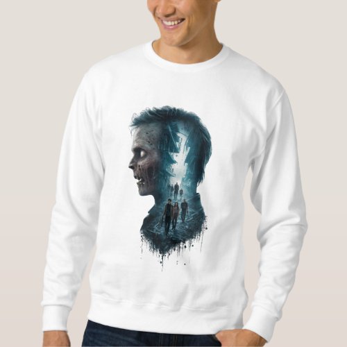 Zombie Apocalypse Double Exposure T_Shirt Sweatshirt