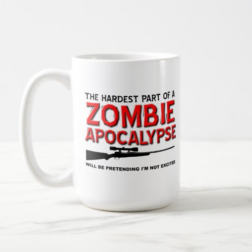 Zombie Apocalypse Excited Funny Mug