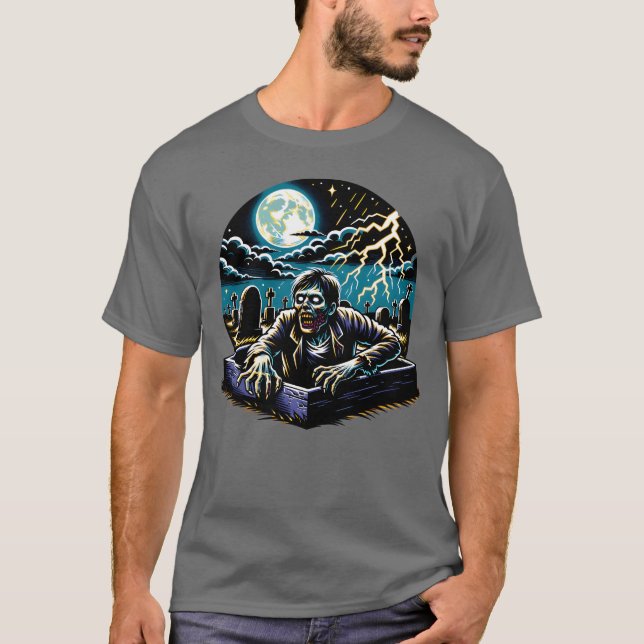 Zombie Apocalypse Halloween Happy Halloween boy T-Shirt (Front)