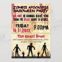 Zombie apocalypse Halloween Party