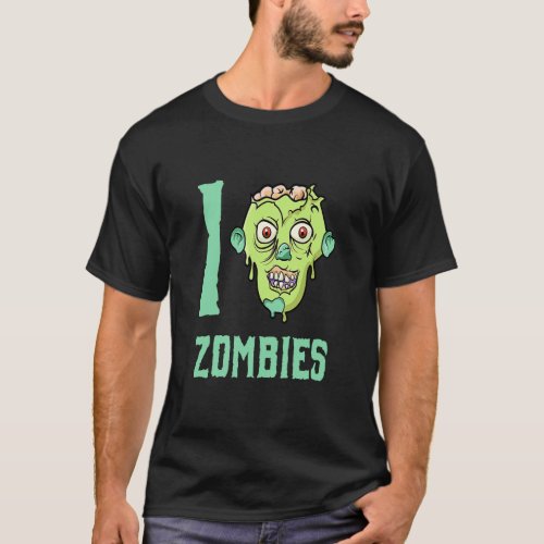 Zombie Apocalypse  I Heart Zombies  T_Shirt