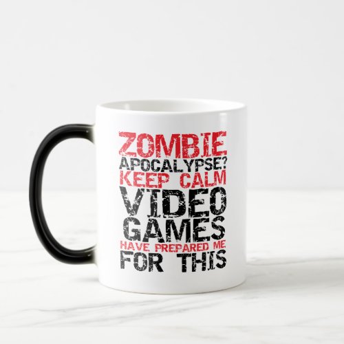 Zombie Apocalypse Keep Calm Gamers Funny Mug