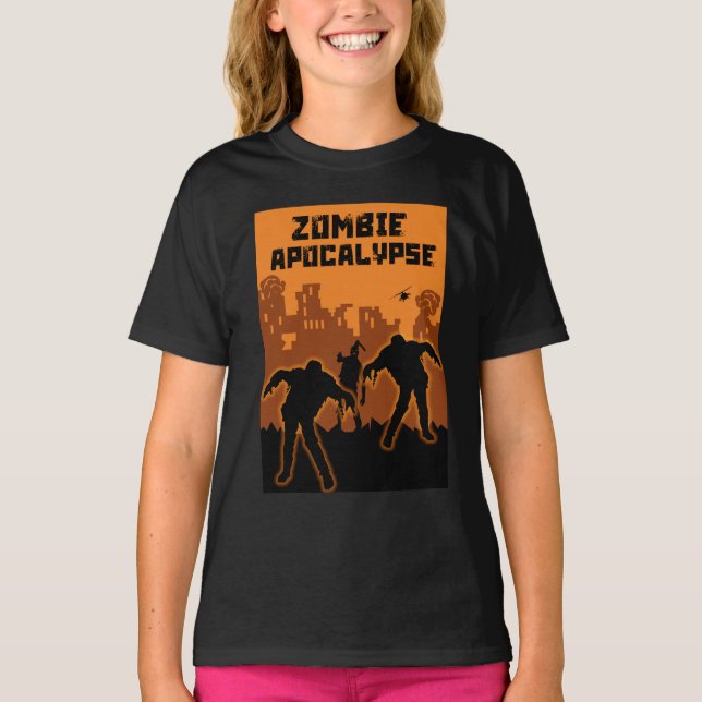 Zombie Apocalypse Kids Shirt (Front)