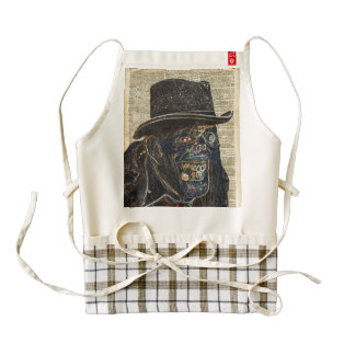 Zombie Apocalypse,Monster,Walking Dead,Halloween Zazzle HEART Apron