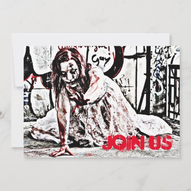 Zombie Apocalypse Party Invitation (Front)