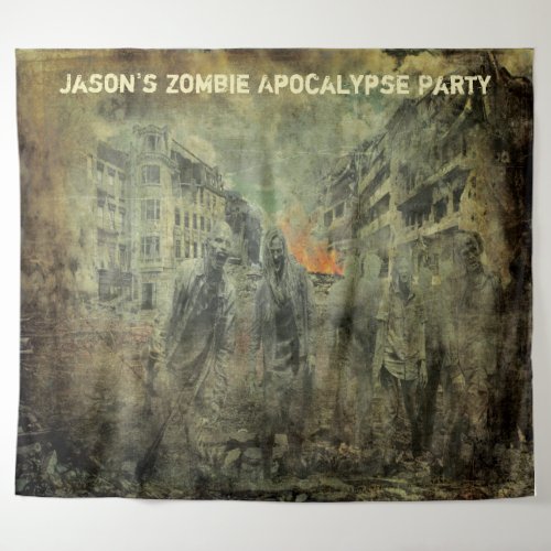 Zombie Apocalypse Party Photo Backdrop Wall Prop