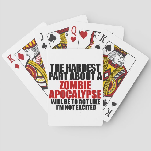 Zombie Apocalypse Poker Cards (Back)