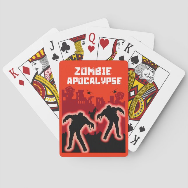 Zombie Apocalypse  Poker Cards (Back)