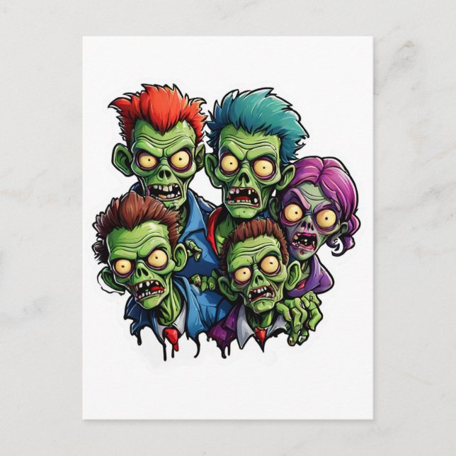 Zombie Apocalypse Postcard (Front)