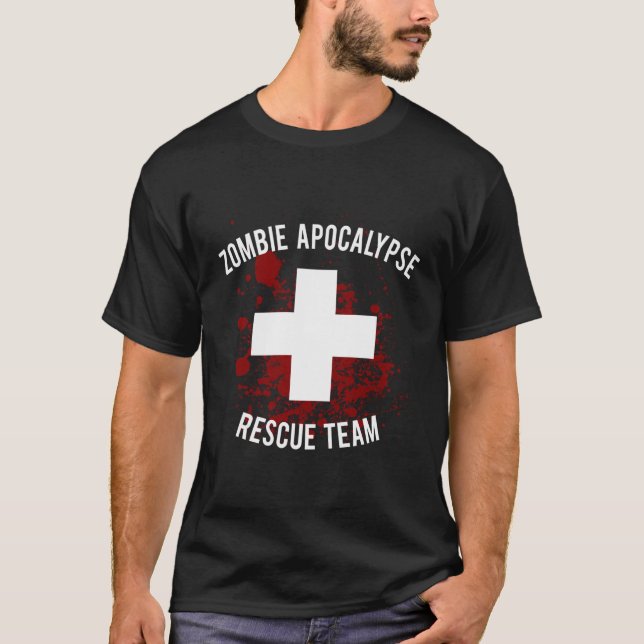 Zombie Apocalypse Rescue Team T-Shirt (Front)