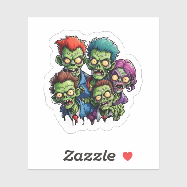 Zombie Apocalypse Sticker (Sheet)