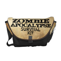 Zombie Apocalypse Survival Kit Messenger Bag Zombie Apocalypse Survival Kit Messenger Bag
