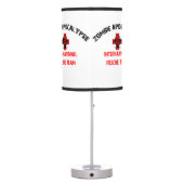 Zombie Apocalypse Table Lamp Walking Undead Dead (Back)