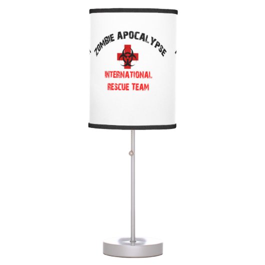 Zombie Apocalypse Table Lamp Walking Undead Dead (Front)