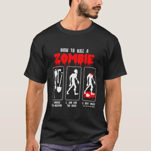 Zombie Apocalypse Zombie Halloween Night T_Shirt